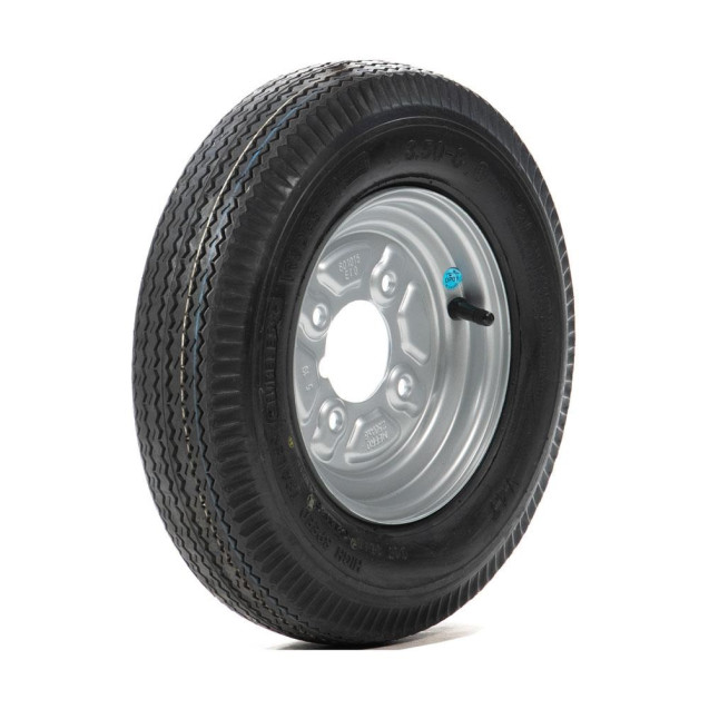 3.50 x 8, 4 Stud 4" PCD Wheel and Tyre Assembly