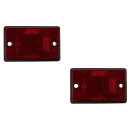 MP8722 Red Rear Reflector with Mounting Holes