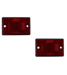 MP8722 Red Rear Reflector with Mounting Holes
