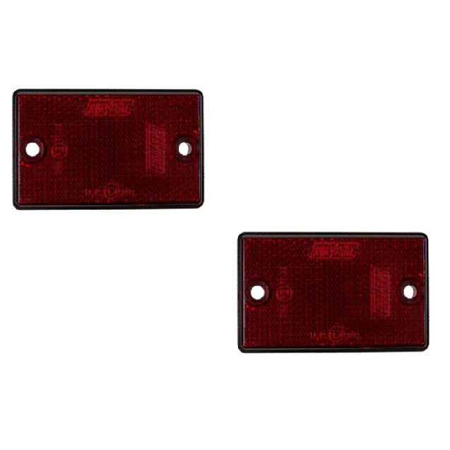 MP8722 Red Rear Reflector with Mounting Holes