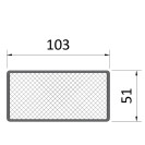 MP8856 radex clear rectangle reflector