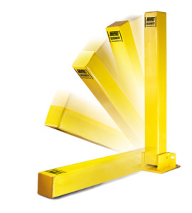 MP9737 Fold Down Security Post Fixed With Bolts