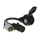 MP602 Adaptor 7 Pin 12N&S Vehicle to 13 Pin Trailer