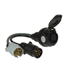 MP602 Adaptor 7 Pin 12N&S Vehicle to 13 Pin Trailer