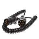 MP5881 7 Pin 2.5m 2×7 Pin Plugs & 7 Core Curly Connecting Lead