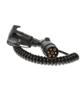 MP5885 1.5m 7 Pin N Type Curly Extension Lead (Plug To Socket)