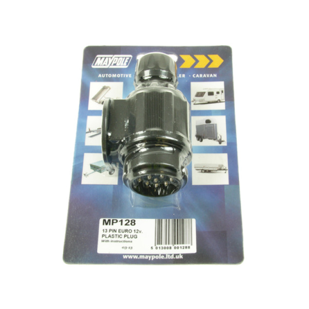 MP128 12V 13 Pin Plastic Plug Display Packed